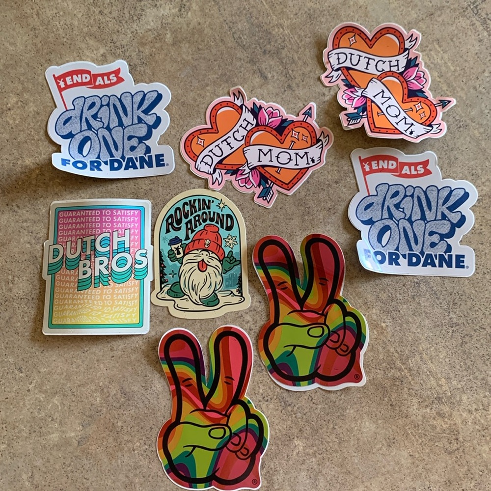 Dutch bros sticker lot